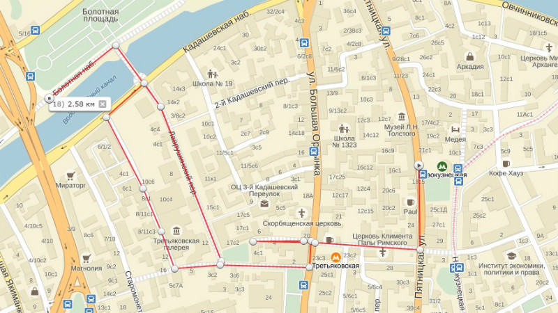 Третьяковская галерея в москве как добраться на метро карта