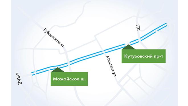 Карта москвы можайское шоссе
