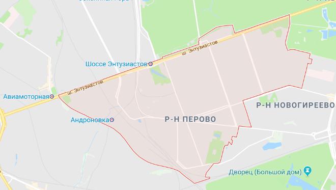 Карта москвы перово