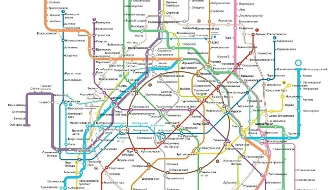 Схема метро москвы д1 д2